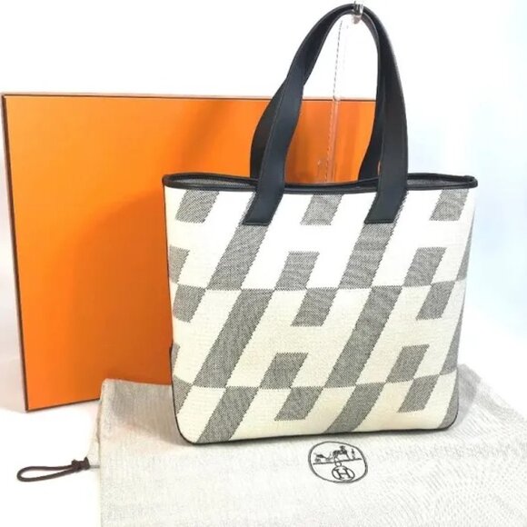 Hermes H Leather Tote - Picture 1 of 7